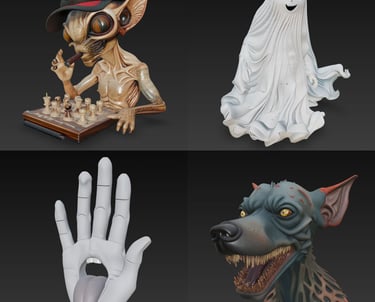 Catalogo y Coleccion de Terror, STL, Modelos 3D, listos para descargar e Imprimir