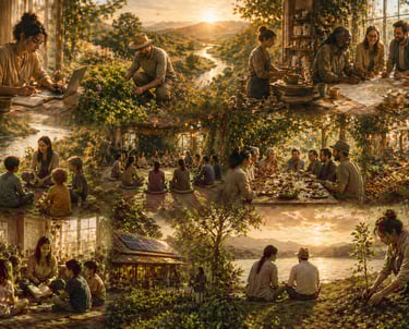 rethinking how we work how we create how we produce how we learn how we relate