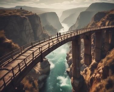 A thoughtful professional analyzing complex data on a digital screen in a modern office.