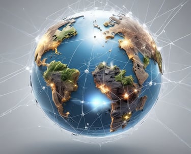 Office team collaborating over international trade documents.