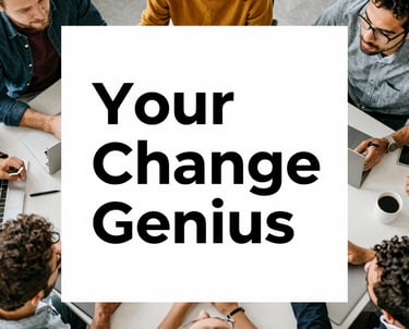 A thoughtful leader reviewing a clear roadmap on a digital tablet in a bright office.