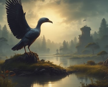 A vibrant animation studio workspace with colorful sketches and digital screens.