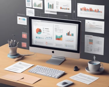 A diverse team of developers collaborating around a laptop, coding and discussing software solutions.