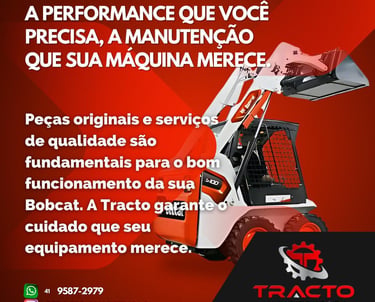 Peças e Serviços para Bobcat nas regiões de Curitiba e Londrina, com equipe especializada em Bobcat