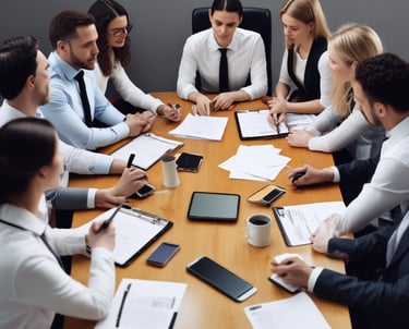 Photo of meeting with government officials responsible for 108 emergency ambulance service in India