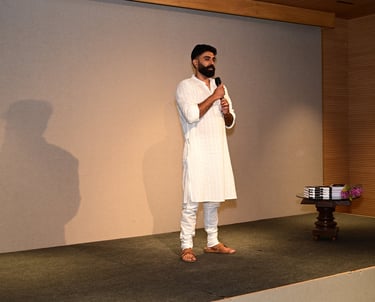 Tahir Hussain Poet Author Art for Two book Launch