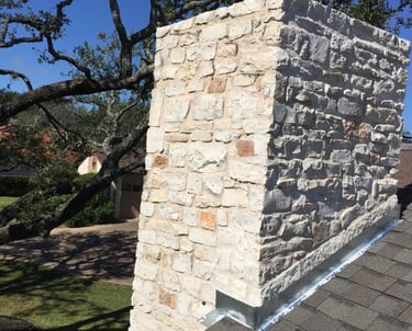 Limestone chimney leak - diagnosed correctly and repaired quickly makes for easy work