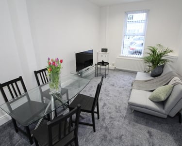 Belfast property rental living room