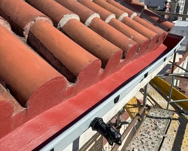 Canaletas de la Casa Censi, Rosario, restauradas por Almapiedra.