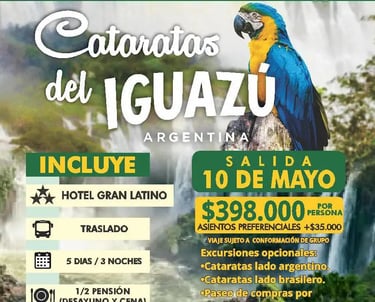 Cataratas Iguazú salida 10/05/26