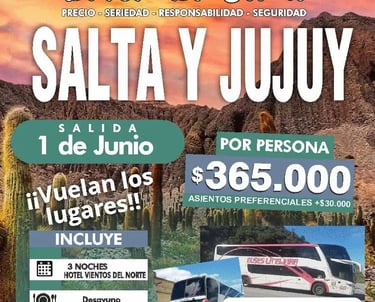 Salta y Jujuy salida 01/06/26