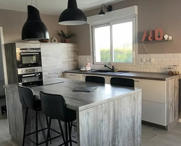 Photo avant réalisation cuisine à Tourville sur Odon par Baïa Home