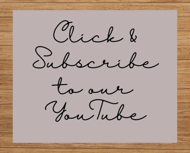 Click & subscribe to our Youtube