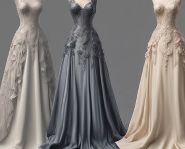 A stylish wedding suit displayed on a mannequin in a boutique setting.