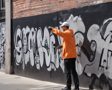 Close-up of a driveway being power washed, showing clear contrast between cleaned and dirty areas in a Melbourne suburban setting.