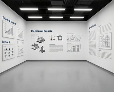 Technician inspecting playground equipment with safety gear in a sunny park.