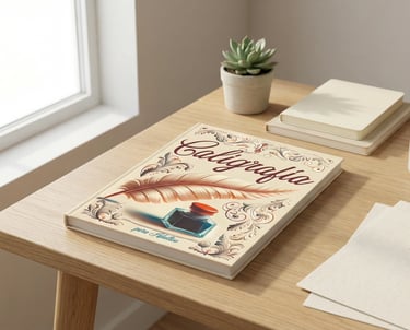 a book cover of a book called calligraphy