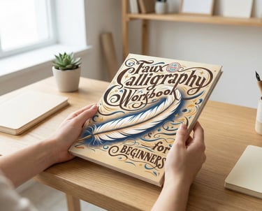 a person holding a book with a book cover