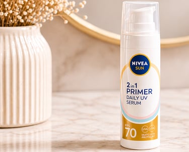Cena minimalista de vaidade com NIVEA - Capa