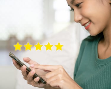 avaliaçoes cinco estrelas