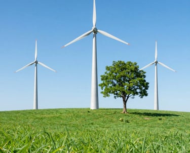 A dynamic team collaborating over digital data screens highlighting AI and energy transition trends.