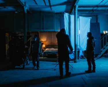 BBC: The Read-1984. Shot in the Stone Room at Atlas Studios