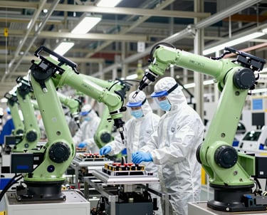 A sleek digital dashboard showing interconnected cloud services in vibrant colors.