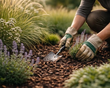 Kraštovaizdžio projekto įgyvendinimas Vilniuje – įrengtas kiemo takas, apšvietimas ir dekoratyviniai