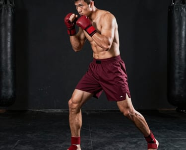 Coach reviewing live audio cues on a sleek tablet in a dark training room.