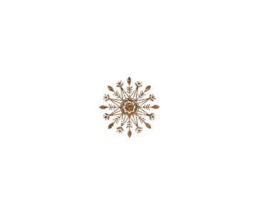 Giant gold snowflake