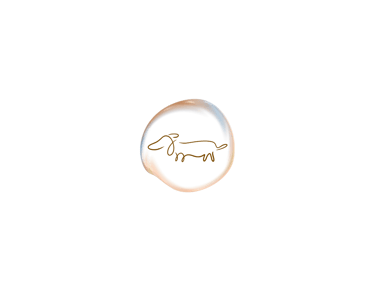Letter seal with dachshund in middle