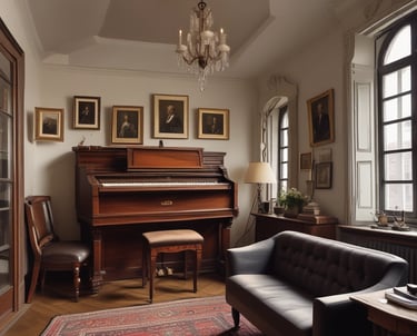 Bright and inviting holiday rental apartment with tasteful decorations reflecting local culture.