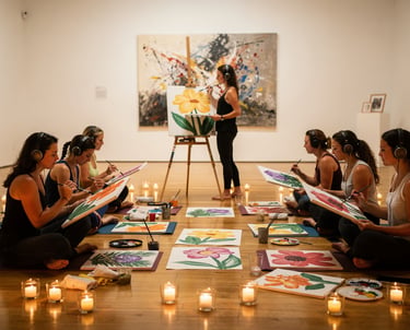 Emoción Lab. Experiencia inmersiva. respiración, conexión, florecer. Florir  Espai Cavallers Galler 