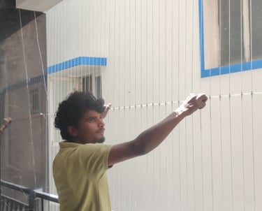 invisivble grills installation in Hyderabad