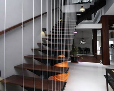 staircase safety nets installtion by anikeshav safety nets