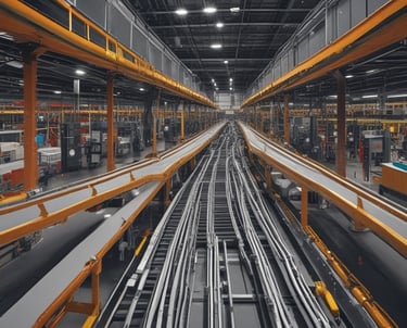 Photo of a Covenant Corp team installing equipment inside a Walmart store.