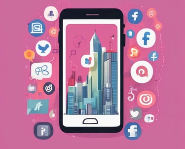 Photo of a friendly consultant explaining online advertising strategies to a small business owner.