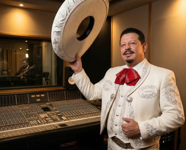Mariachi Mariachi en un estudio de grabación 
