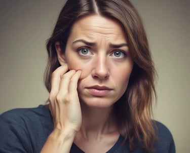 A friendly coach listening attentively during an online video session.