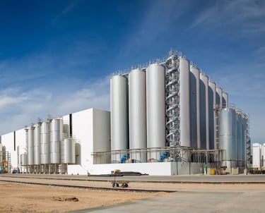 Industrial manufacturing facility electrical infrastructure installed by Canyon State Electric