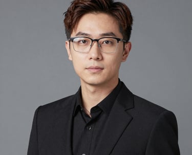 man standing near white wall