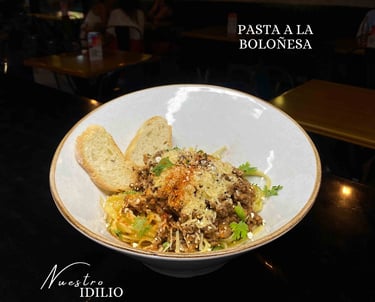 Pasta a la boloñesa idilio