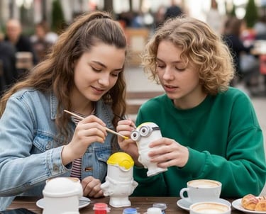 Sip and Paint Statue painting in Cafes in Mumbai