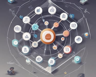 A focused professional presenting a training session to engaged colleagues.