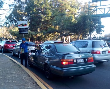 volanteo en guatemala, volanteo vehicular en puntos de alto trafico