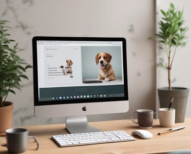 A small group of dog owners and their dogs interacting outdoors during a training session.
