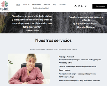 psymia website screenshot