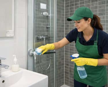 bathroom deep cleaning London rental property