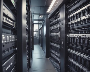 A sleek biometric access control panel with a person using fingerprint recognition.