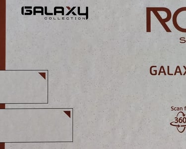 Galaxy Crema 15mm fullbody rock slabs available in 800x2400mm and 800x3000mm dimensions.